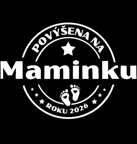 Obrázek produktu Dámské tričko Povýšena na Maminku roku 2026