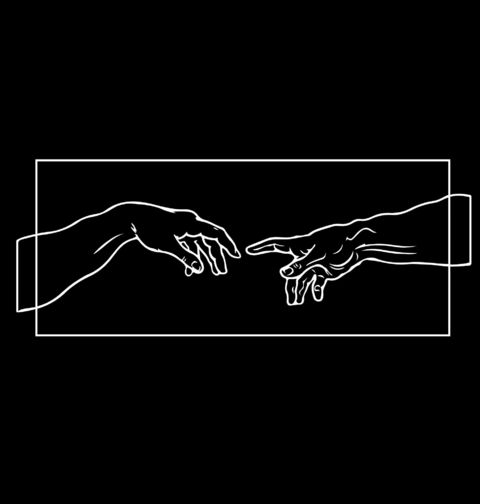Obrázek produktu Dámské tričko Stvoření Adama The Creation of Adam
