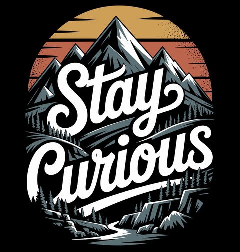 Obrázek produktu Pánské tričko Zůstaň Zvědavý Stay Curious