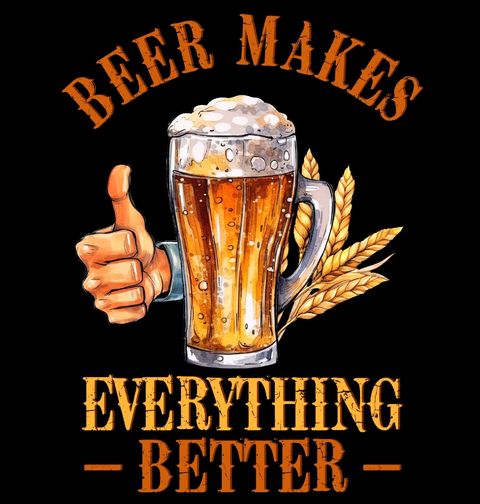 Obrázek produktu Pánské tričko Pivo dělá všechno lepším Beer Makes Everything Better