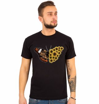 Obrázek 1 produktu Pánské tričko Slunečnicový Motýl Babočka Sunflower Butterfly