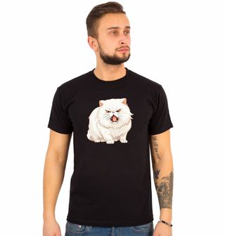Obrázek 1 produktu Pánské tričko Naštvaná Bílá Kočka Angry White Cat