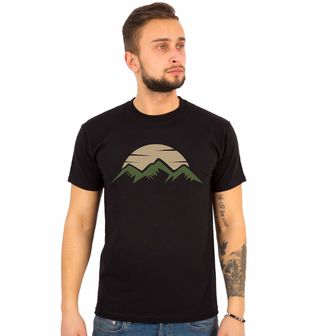 Obrázek 1 produktu Pánské tričko Zelené hory při západu slunce Green Mountain Sunset