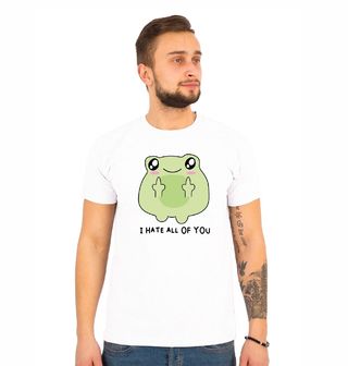 Obrázek 1 produktu Pánské tričko Žába Všechny vás nenávidím Frog I Hate All of You