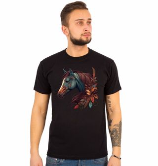 Obrázek 1 produktu Pánské tričko Podzimní Kůň s listy Boho Horse 