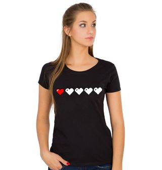Obrázek 1 produktu Dámské tričko Poslední život Minecraft Hearts