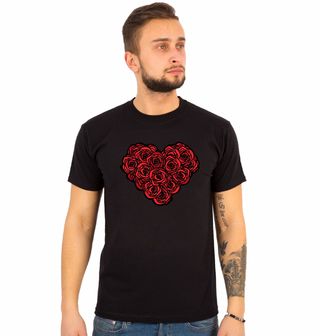 Obrázek 1 produktu Pánské tričko Srdce z růží Red Roses Heart