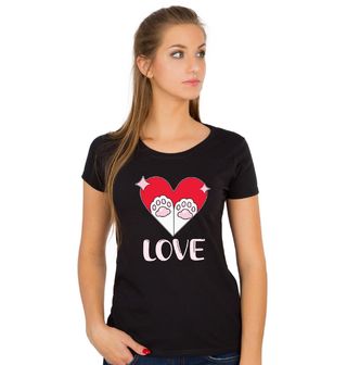 Obrázek 1 produktu Dámské tričko Kočičí tlapky lásky Love Paws