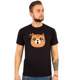 Obrázek 1 produktu Pánské tričko Překvapená kočka Cute Surprised Cat