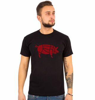 Obrázek 1 produktu Pánské tričko Části vepřového masa Pork Meat Cuts