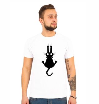 Obrázek 1 produktu Pánské tričko Padající Kočka Falling Black Cat