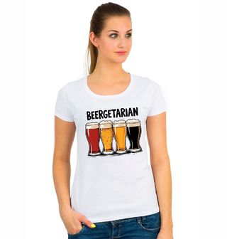 Obrázek 1 produktu Dámské tričko Beergetarian Druhy Piva 
