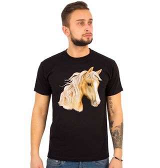 Obrázek 1 produktu Pánské tričko Pohled Zlatého koně Palomino Horse