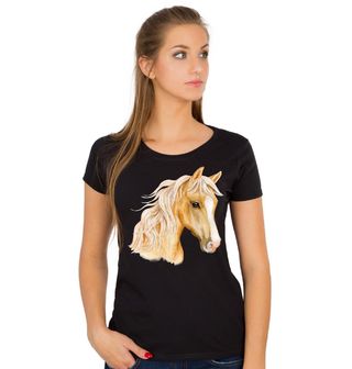 Obrázek 1 produktu Dámské tričko Pohled Zlatého koně Palomino Horse