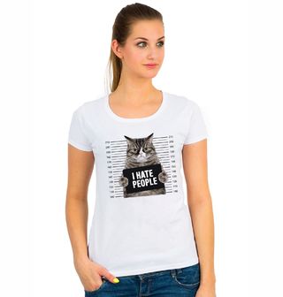 Obrázek 1 produktu Dámské tričko Nesnáším Lidi I Hate People