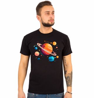Obrázek 1 produktu Pánské tričko Kosmické Planety a Hvězdy
