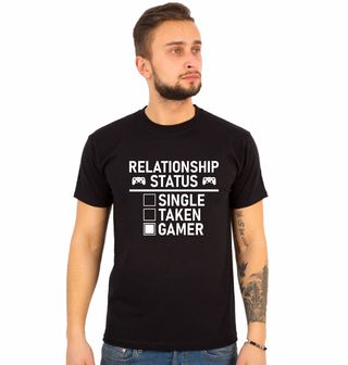 Obrázek 1 produktu Pánské tričko Hráč Relationship Status: Gamer