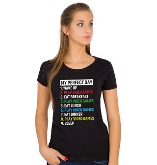 Obrázek 1 produktu Dámské tričko Ideální Den Hráče My Perfect Day