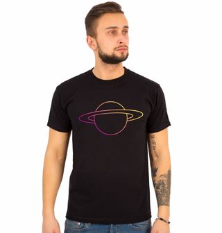 Obrázek 1 produktu Pánské tričko Neonová Planeta Saturn