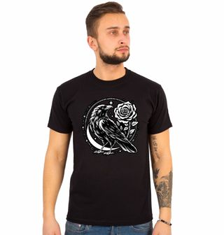Obrázek 1 produktu Pánské tričko Vrána a Růže Crow Rose Moon