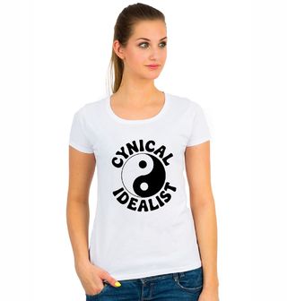 Obrázek 1 produktu Dámské tričko Jin a Jang Cynický Idealista Yin Yang Cynical Idealist 