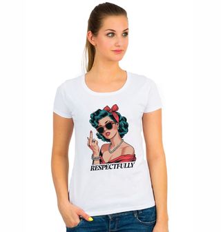 Obrázek 1 produktu Dámské tričko Retro Žena S Úctou Respectfully 