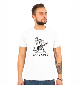 Obrázek 1 produktu Pánské tričko Rocková Kočka Rockstar Cat
