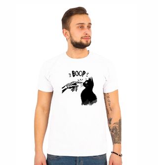 Obrázek 1 produktu Pánské tričko Černá Kočka a Ruka Kostlivce Boop