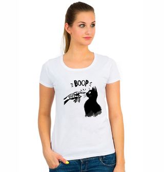 Obrázek 1 produktu Dámské tričko Černá Kočka a Ruka Kostlivce Boop