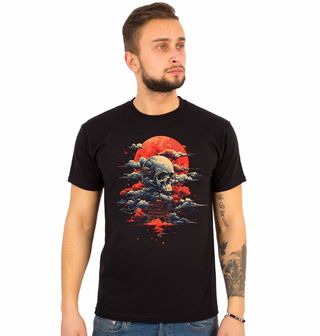 Obrázek 1 produktu Pánské tričko Lebka Ve Stínu Krvavého Měsíce