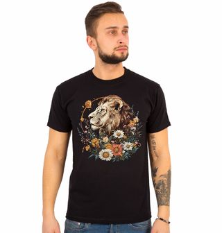 Obrázek 1 produktu Pánské tričko Lev v Květinách