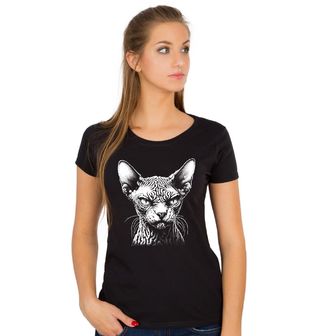 Obrázek 1 produktu Dámské tričko Naštvaná Kočka Sphynx 