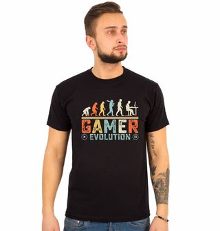 Obrázek 1 produktu Pánské tričko Evoluce Hráče Gamer Evolution