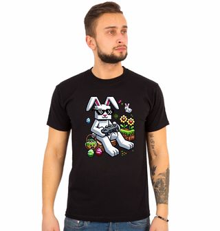 Obrázek 1 produktu Pánské tričko Velikonoční Zajíc Hráč Gamer