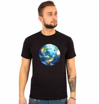 Obrázek 1 produktu Pánské tričko Malovaná Planeta Země Planet Earth