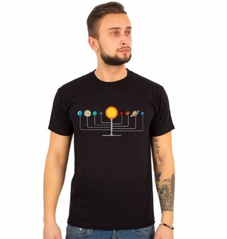 Obrázek 1 produktu Pánské tričko Vesmírný Svícen Planet