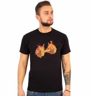 Obrázek 1 produktu Pánské tričko Činka v Plamenech Fire Dumbbell