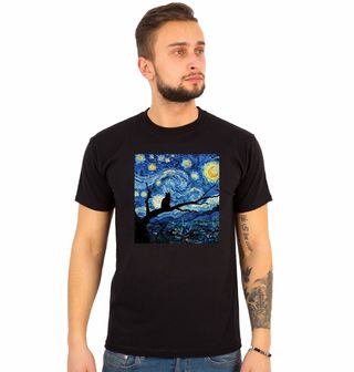 Obrázek 1 produktu Pánské tričko Černá Kočka pod Hvězdnou Nocí