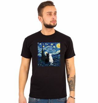 Obrázek 1 produktu Pánské tričko Kočky pod Hvězdnou Nocí
