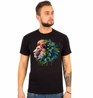 Obrázek 1 produktu Pánské tričko Květinová Lví Hříva Flower Lion King