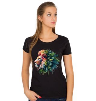 Obrázek 1 produktu Dámské tričko Květinová Lví Hříva Flower Lion King