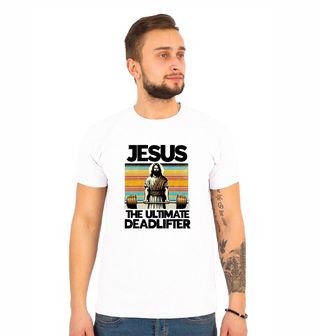 Obrázek 1 produktu Pánské tričko Ultimátní Vzpěrač Ježíš The Ultimate Deadlifter Jesus