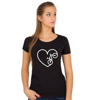 Obrázek 1 produktu Dámské tričko Kolo je láska Bike Love