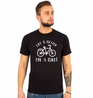 Obrázek 1 produktu Pánské tričko Život je lepší na kole Life is Better on a Bike