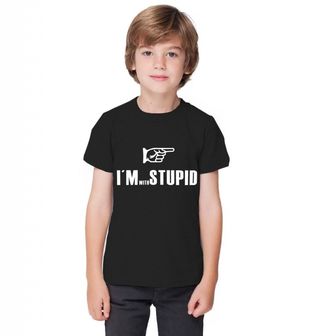 Obrázek 1 produktu Dětské tričko Jsem s blbcem!