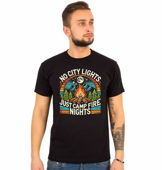 Obrázek 1 produktu Pánské tričko Táborák No City Lights Just Campfire Nights