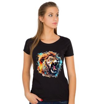 Obrázek 1 produktu Dámské tričko Rozzuřený Lev Colorful Lion