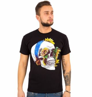 Obrázek 1 produktu Pánské tričko Lebka a Slunečnice