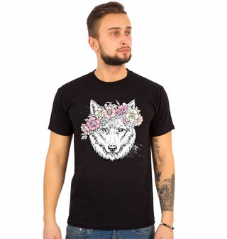 Obrázek 1 produktu Pánské tričko Vlčí duše v květech
