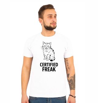Obrázek 1 produktu Pánské tričko Bláznivá Kočka Certified Freak